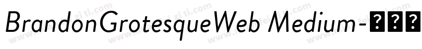 BrandonGrotesqueWeb Medium字体转换